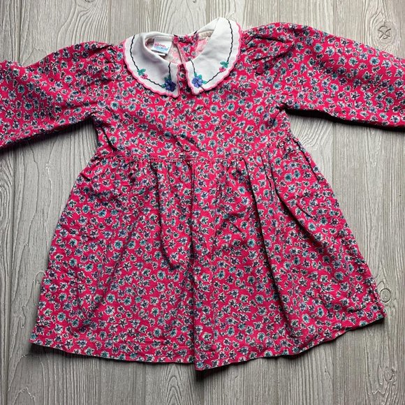 Vintage OshKosh B Gosh Corduroy Pink Dress 6X - Picture 6 of 11